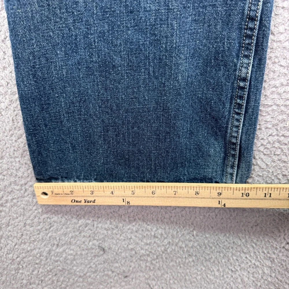 Levis‎ Jeans Mens 36x34 Blue 527 Low Boot Cut Distressed Preppy Classic Y2K